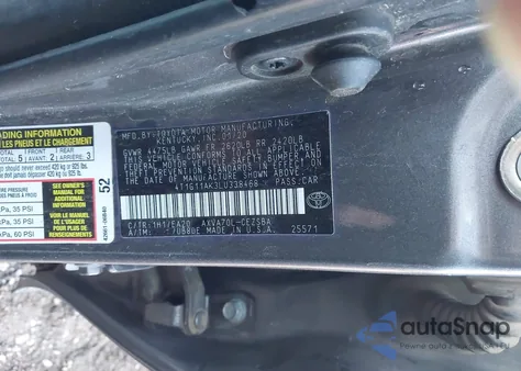 2020 Toyota Camry Se z USA, uszkodzony, nr VIN 4T1G11AK3LU338468